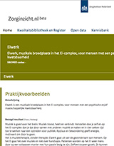 Eiwerk op de website van zorginzicht.nl